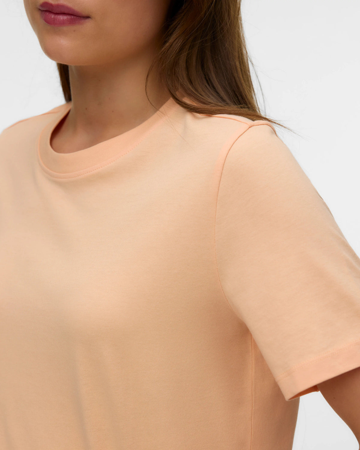 The Paulina Organic Cotton T-Shirt: Peach Fuzz