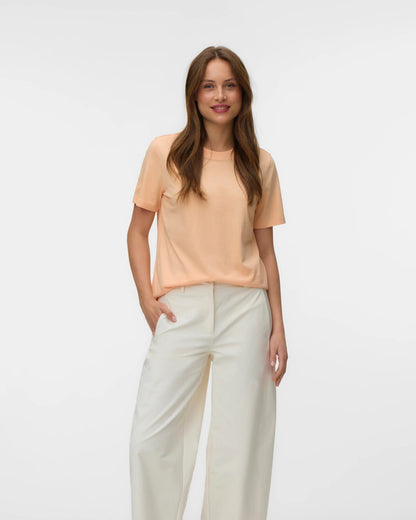 The Paulina Organic Cotton T-Shirt: Peach Fuzz