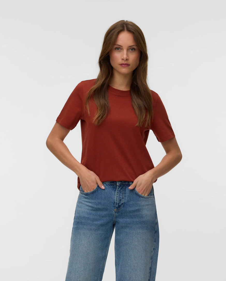 The Paulina Organic Cotton T-Shirt: Burnt Henna