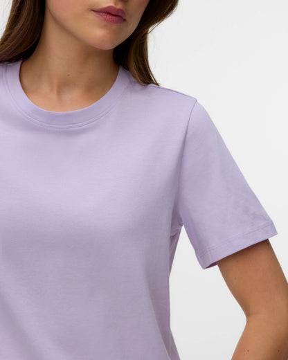 The Paulina Organic Cotton T-Shirt: Pastel Lilac