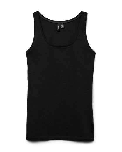 The Lulu Long Tank Top: white