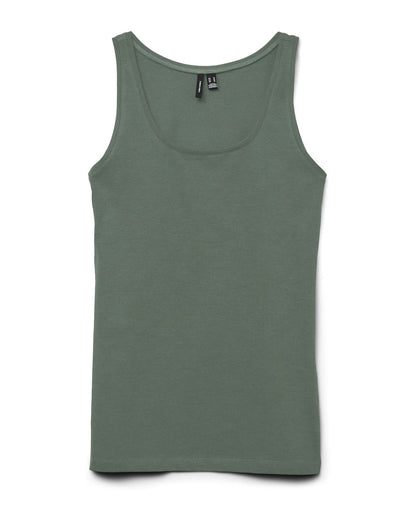 The Lulu Long Tank Top: Laurel Wreath