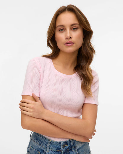 The Lisa Pointelle Top - 2 COLORS