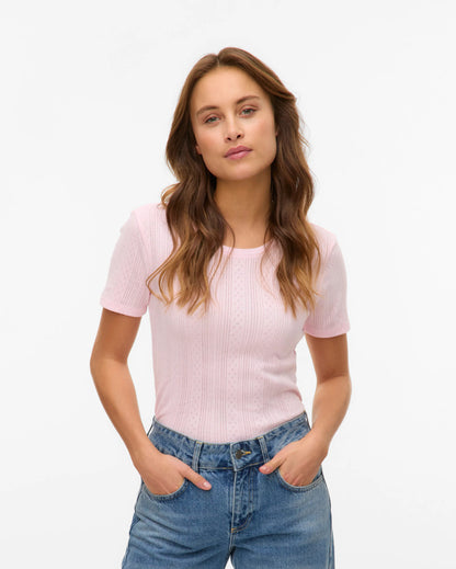 The Lisa Pointelle Top - 2 COLORS