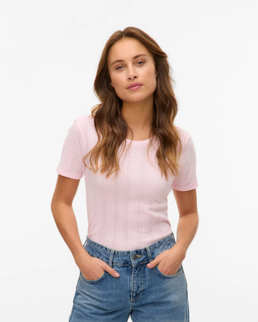 The Lisa Pointelle Top - 2 COLORS