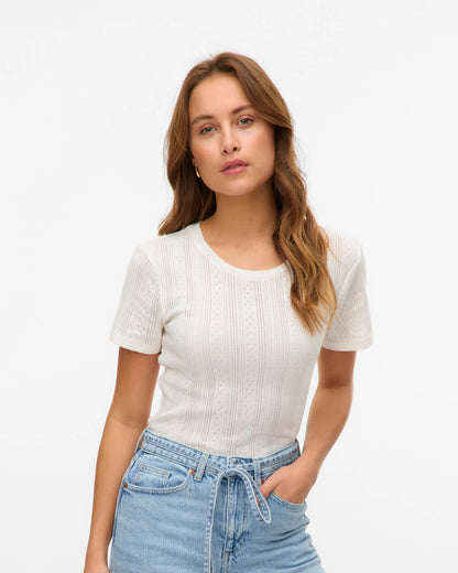 The Lisa Pointelle Top - 2 COLORS