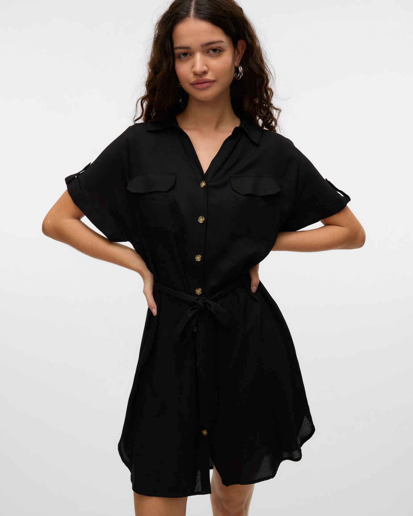The Bumpy Short Shirt Dress: 3 COLORS