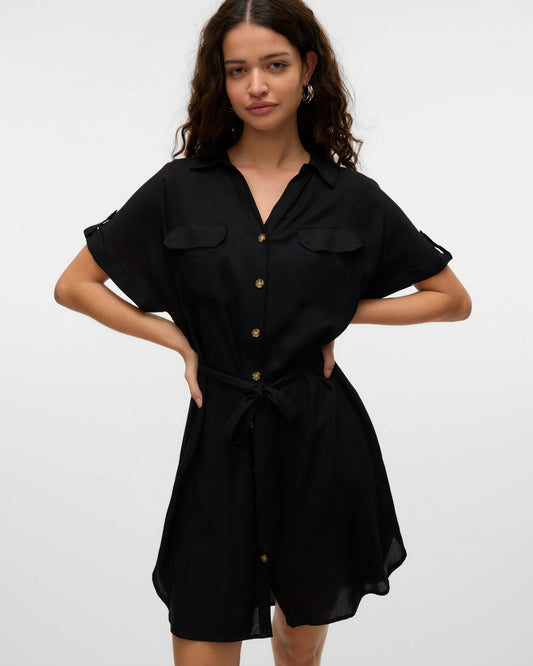 The Bumpy Short Shirt Dress: 3 COLORS