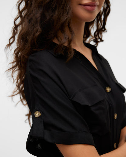 The Bumpy Short Shirt Dress: 3 COLORS