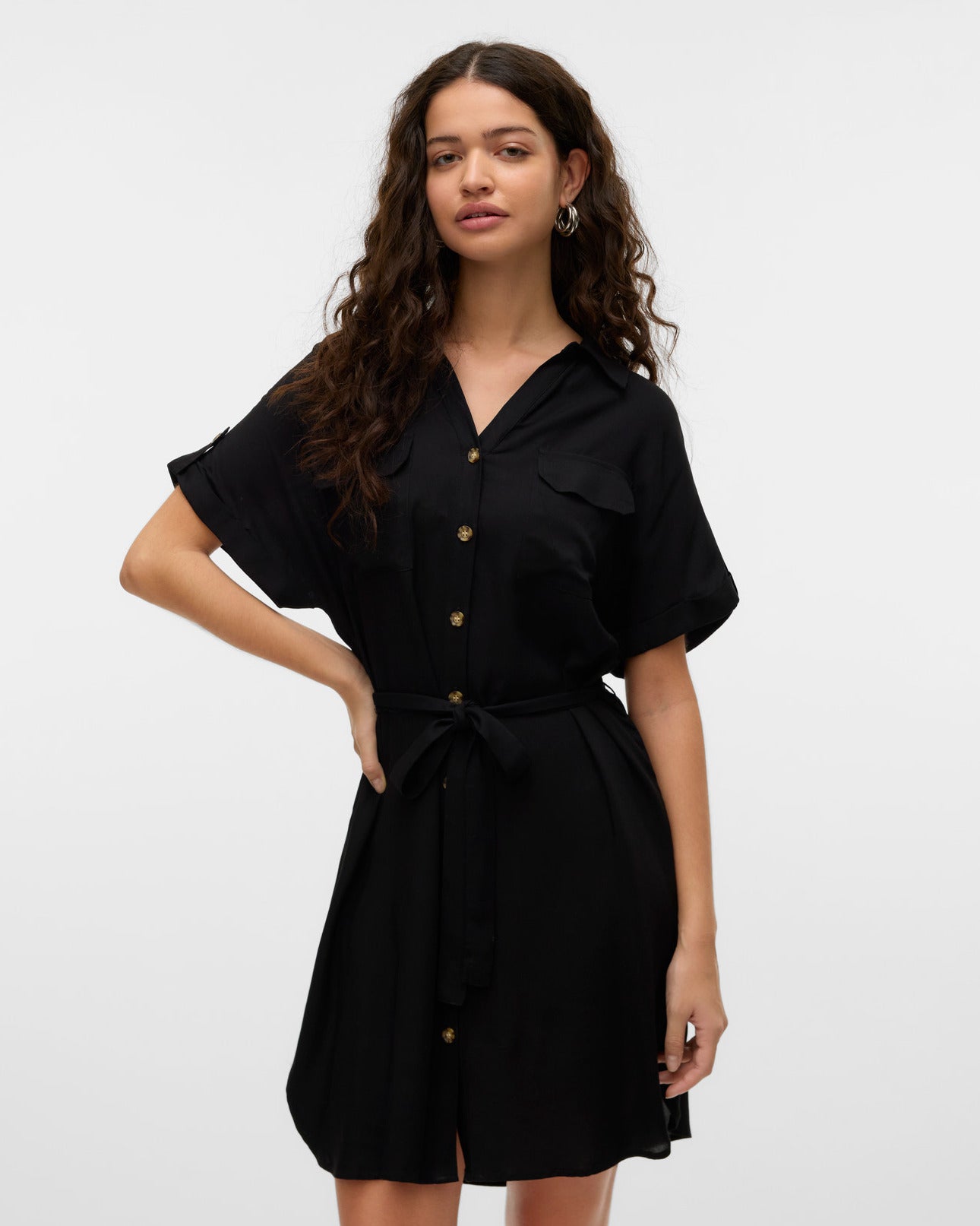 The Bumpy Short Shirt Dress: 3 COLORS