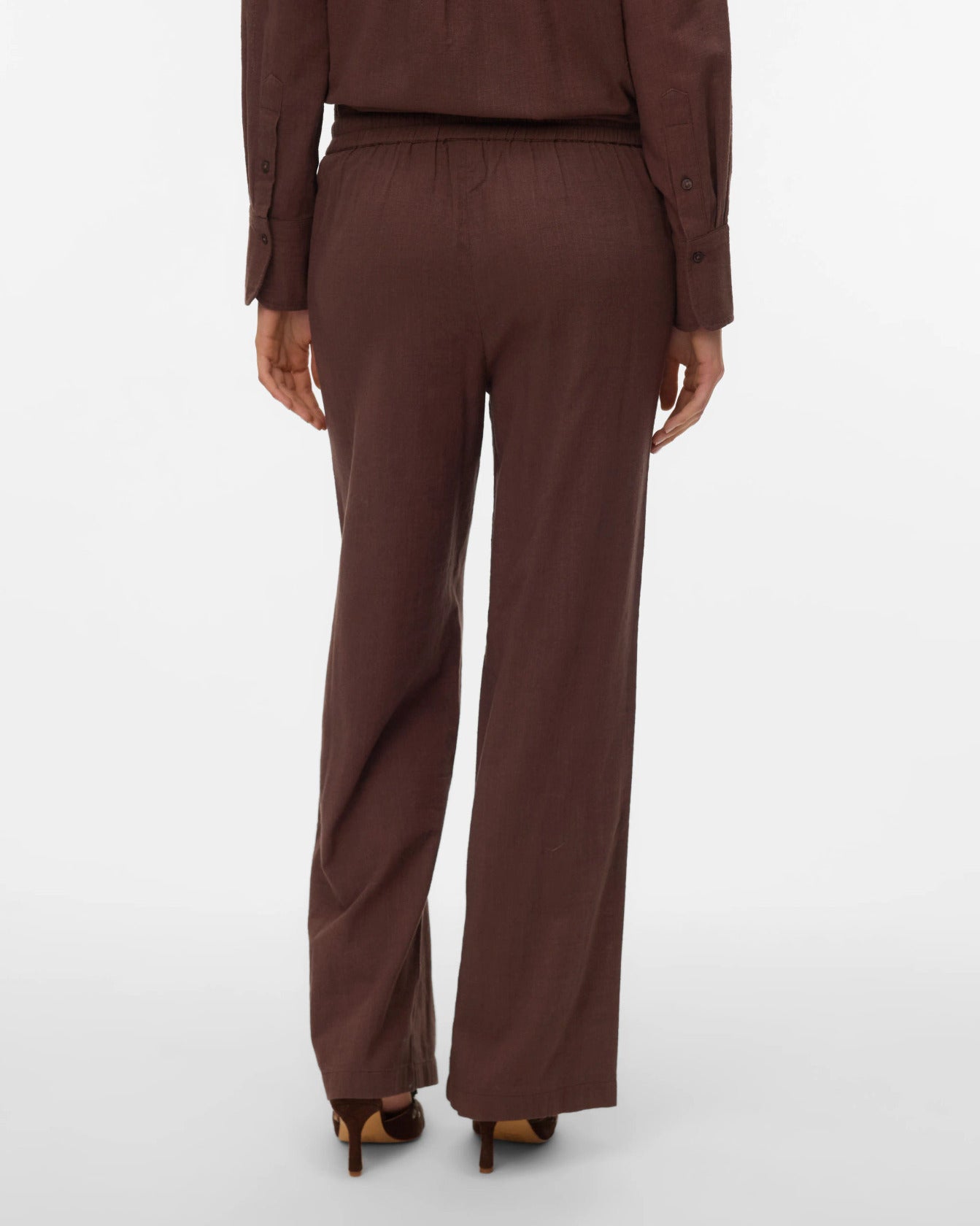 The Caia Organic Cotton + Linen Wide Pant: 2 COLORS