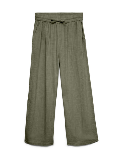 The Caia Organic Cotton + Linen Wide Pant: 2 COLORS