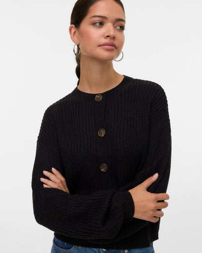 The Lea O-Neck Short Cardigan - 3 COLORS