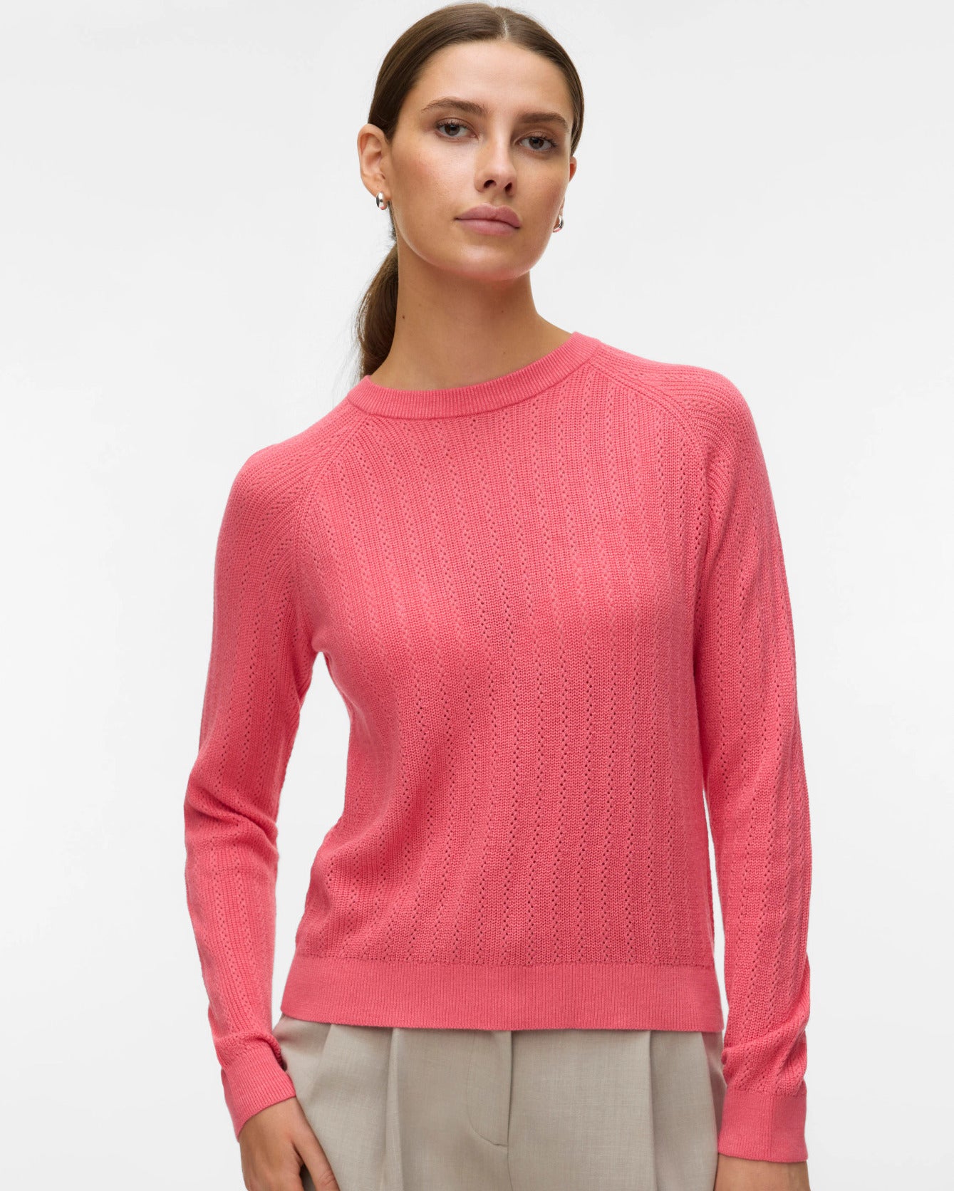 The Newlex Pointelle Raglan Knit