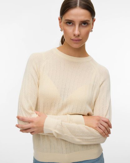 The Newlex Pointelle Raglan Knit