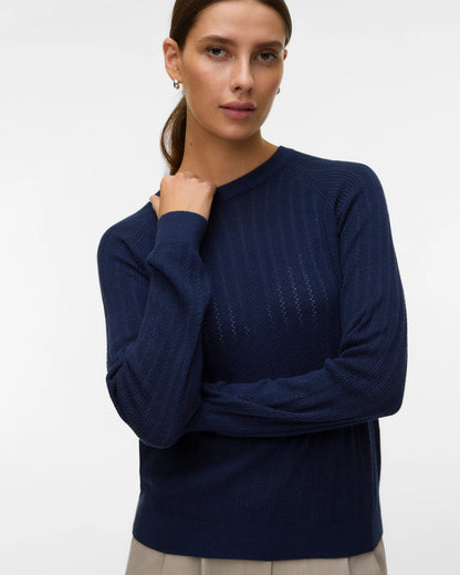 The Newlex Pointelle Raglan Knit