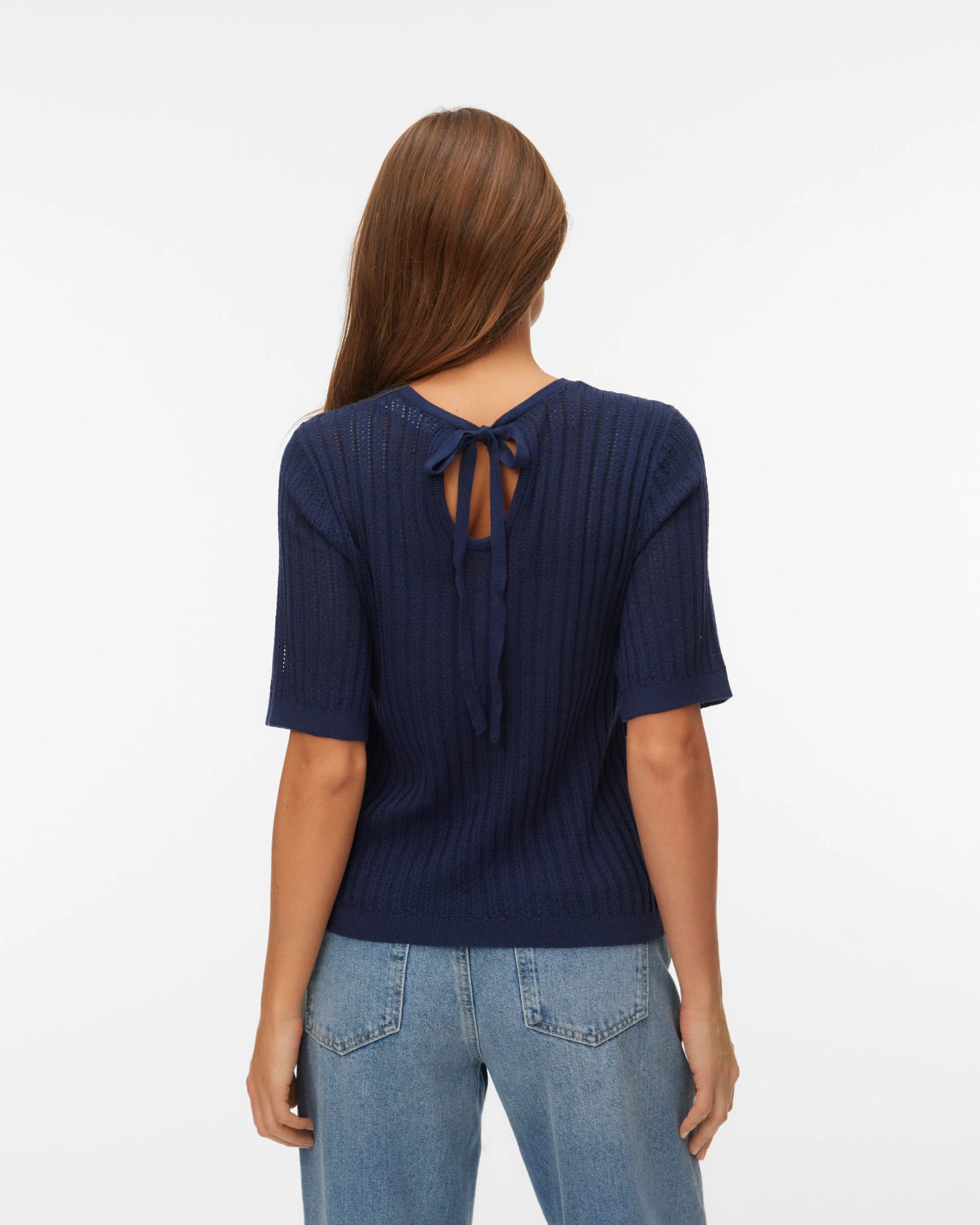 The Newlex Upper Back Tie Blouse