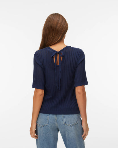 The Newlex Upper Back Tie Blouse