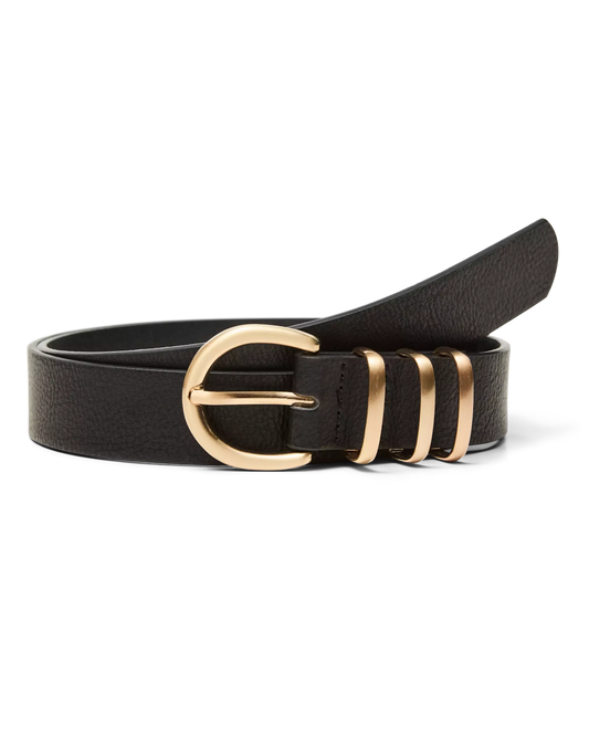The Vea Belt: Brushed Gold Buckle