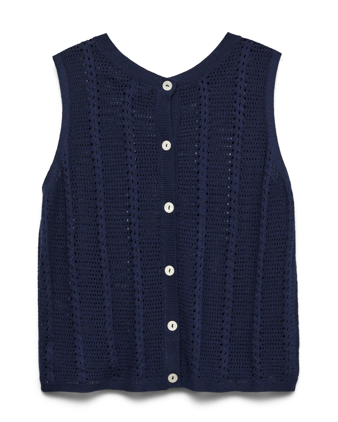 The Lux Round Neck Sleeveless Knit
