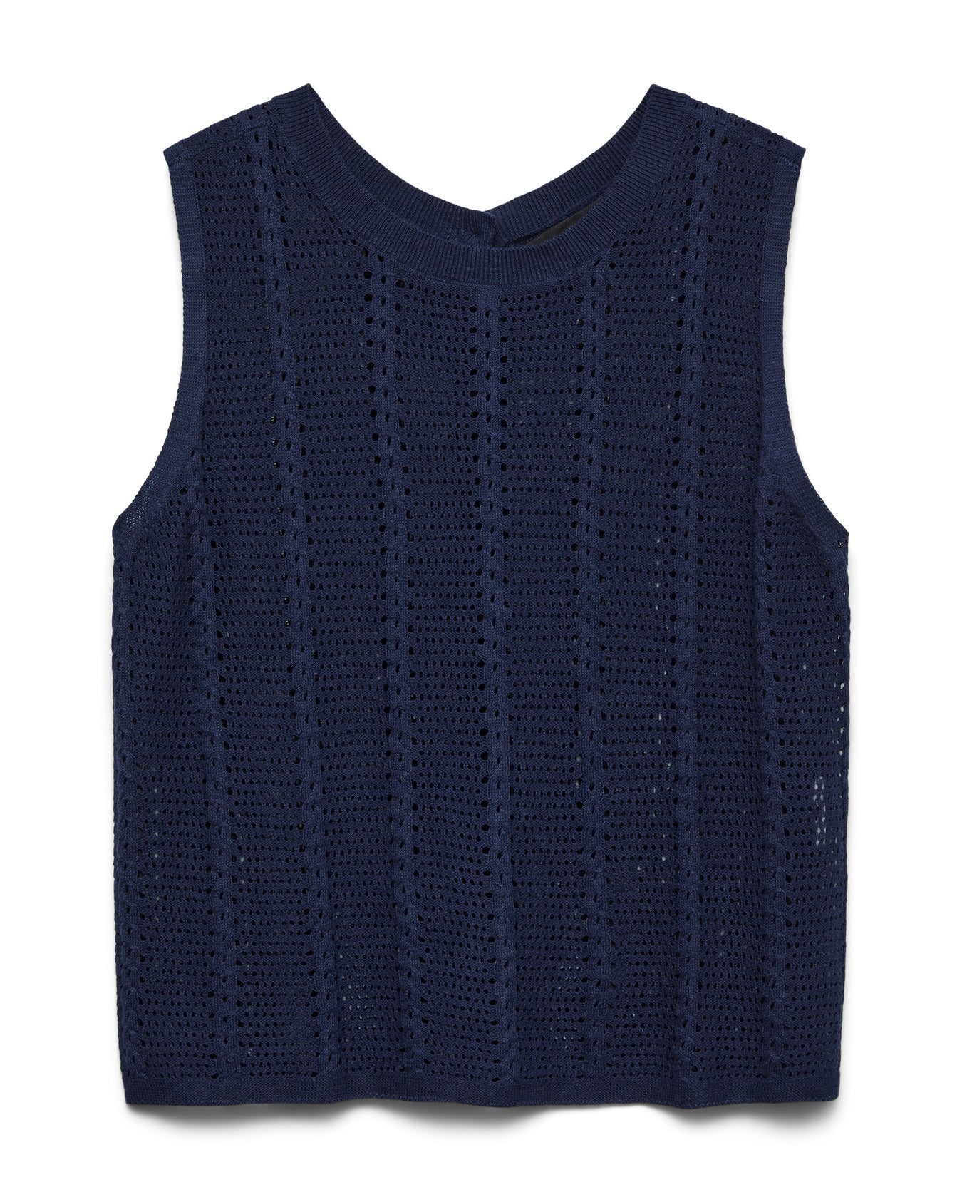 The Lux Round Neck Sleeveless Knit