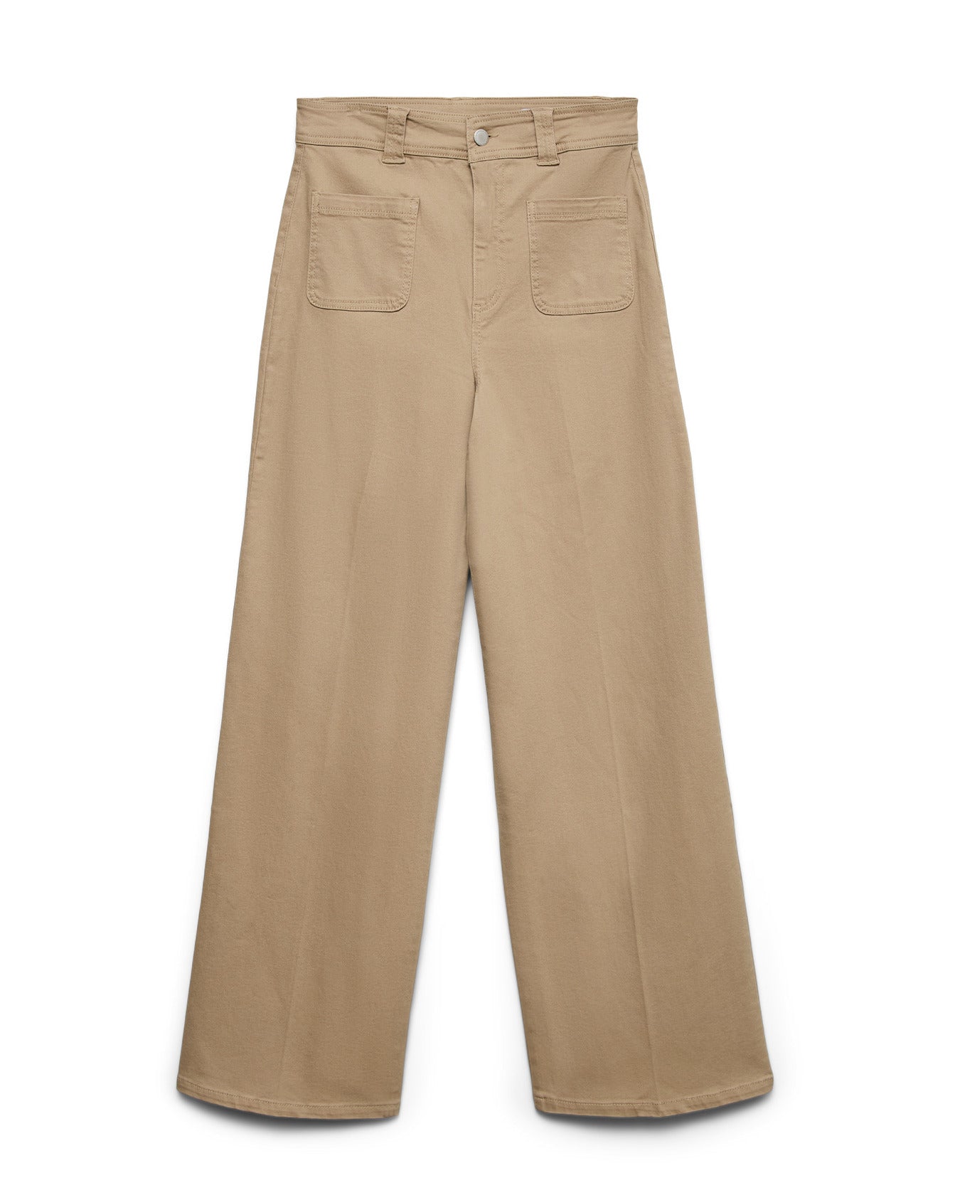 The Tulle Silver Mink Wide Jeans
