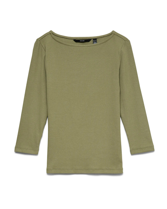The Chloe Panda 3/4 Boatneck Top - 2 COLORS