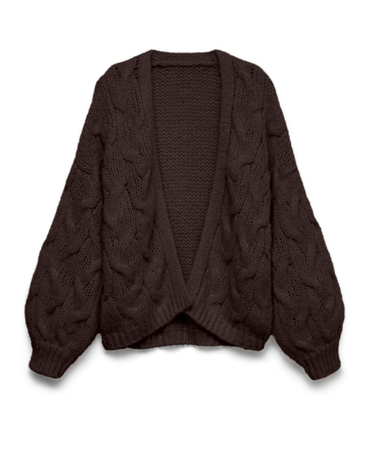 The Maybe Open Cable Cardigan: 3 COLORS