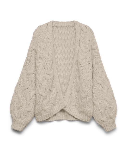 The Maybe Open Cable Cardigan: 3 COLORS