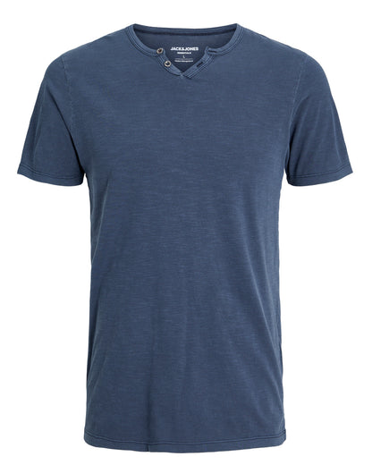 The Organic Cotton Split Neck T-shirt - 5 COLORS