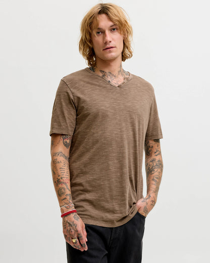 The Organic Cotton Split Neck T-shirt - 5 COLORS