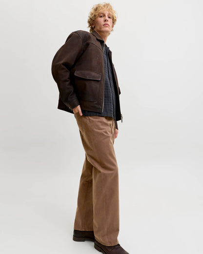 The Alex Wide Leg Cocoa Jeans