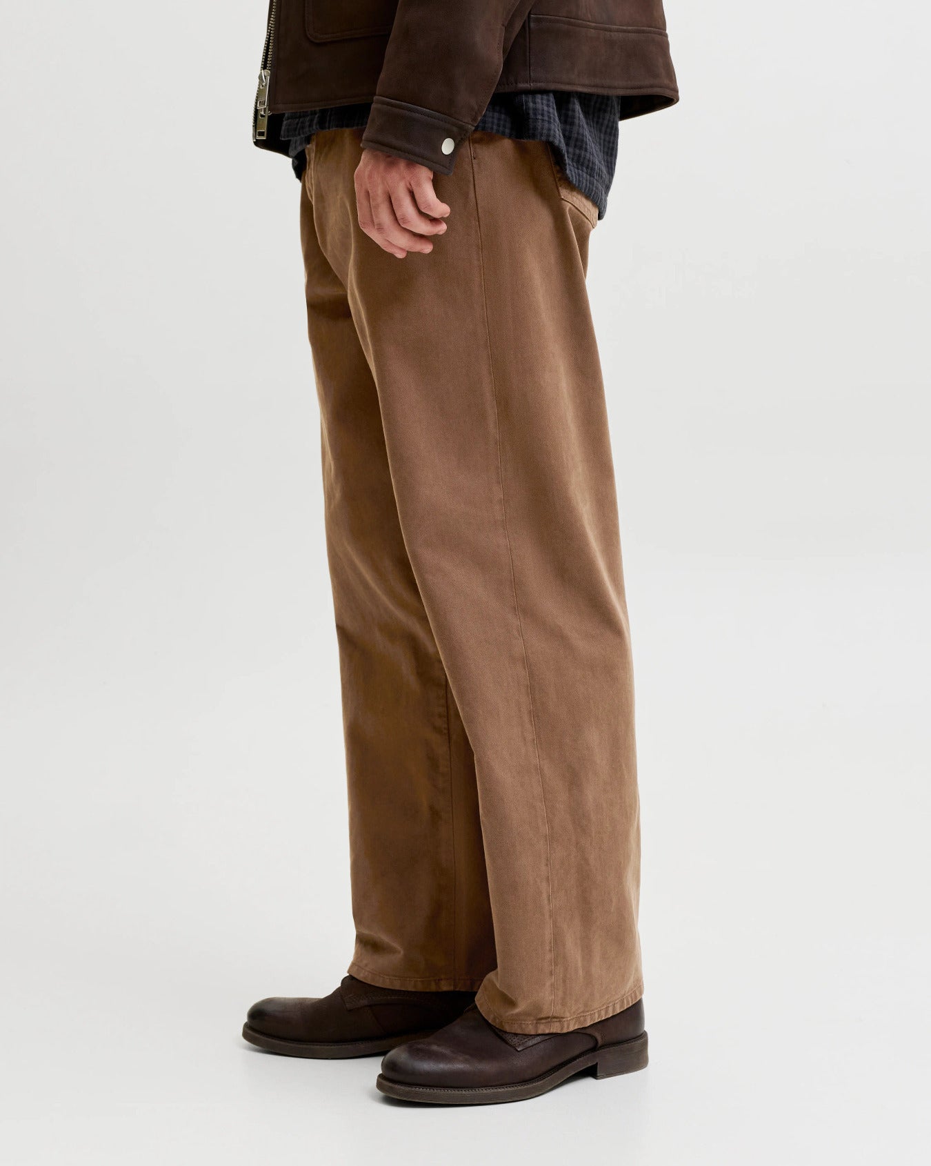 The Alex Wide Leg Cocoa Jeans