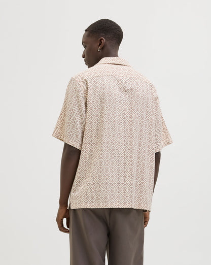 The Vincent Print Resort Cotton Top - 2 COLORS