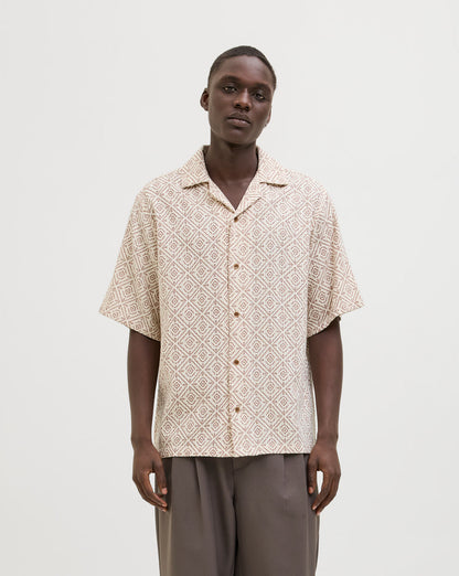 The Vincent Print Resort Cotton Top - 2 COLORS