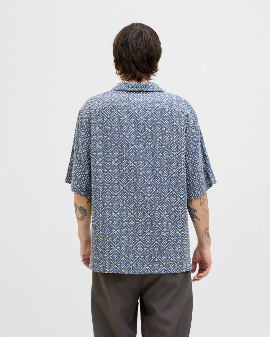 The Vincent Print Resort Cotton Top - 2 COLORS