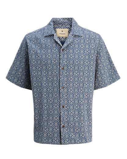 The Vincent Print Resort Cotton Top - 2 COLORS