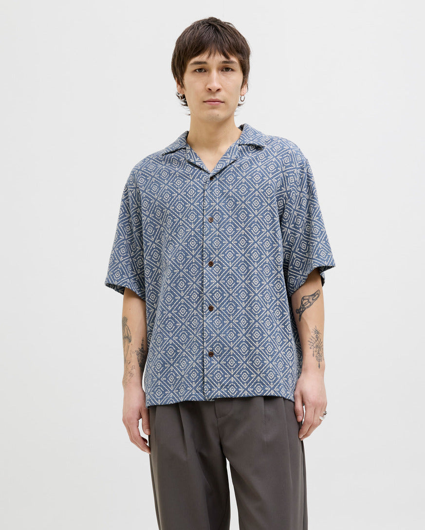 The Vincent Print Resort Cotton Top - 2 COLORS