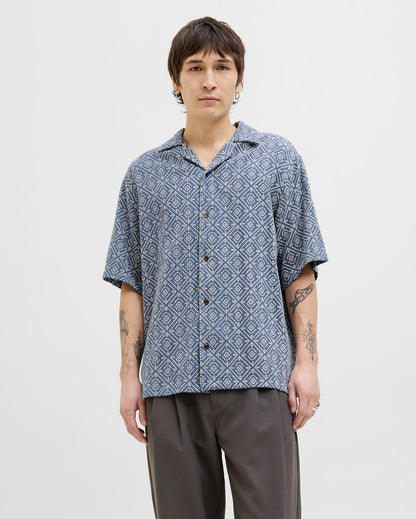 The Vincent Print Resort Cotton Top - 2 COLORS