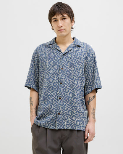 The Vincent Print Resort Cotton Top - 2 COLORS
