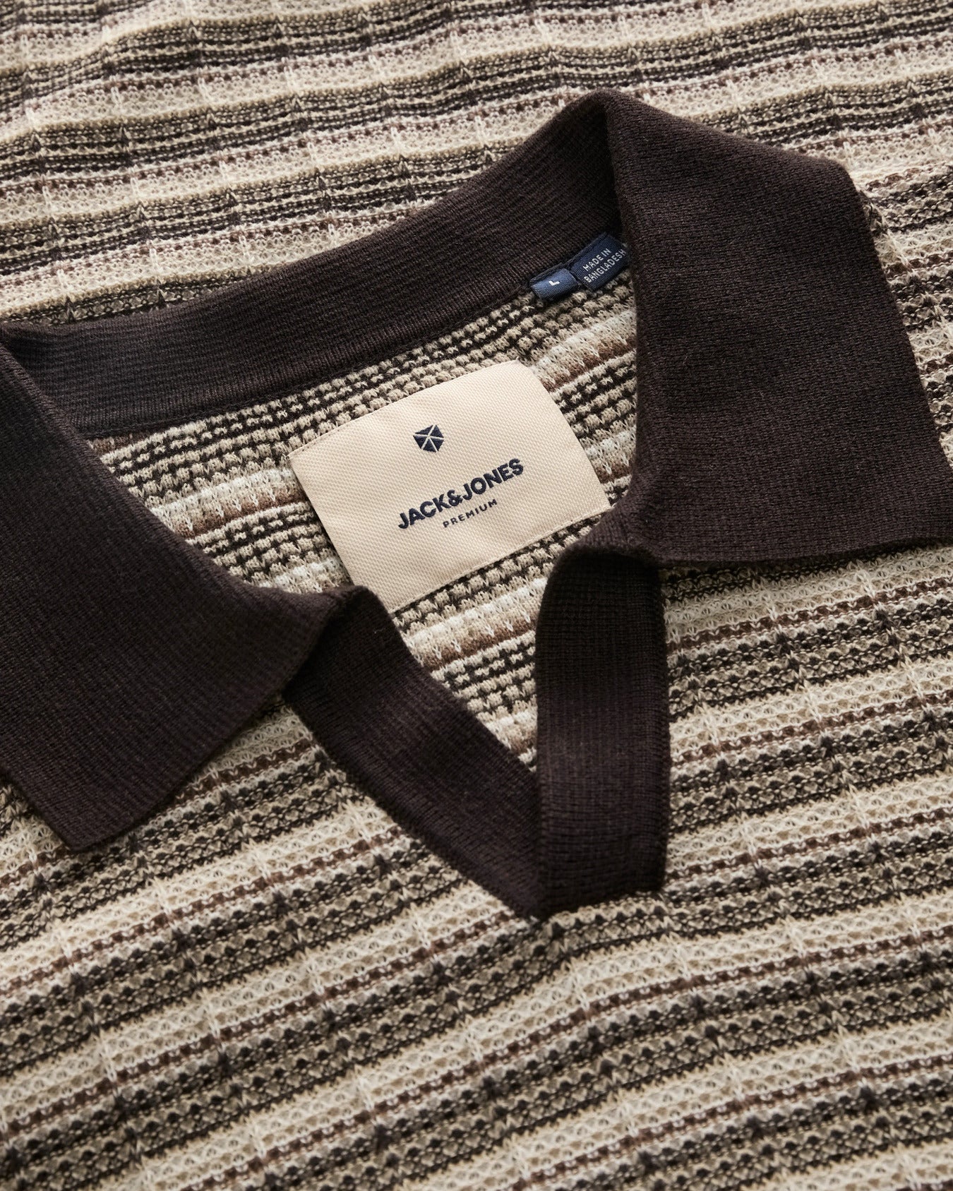 The Jackson Striped Split Neck Knit