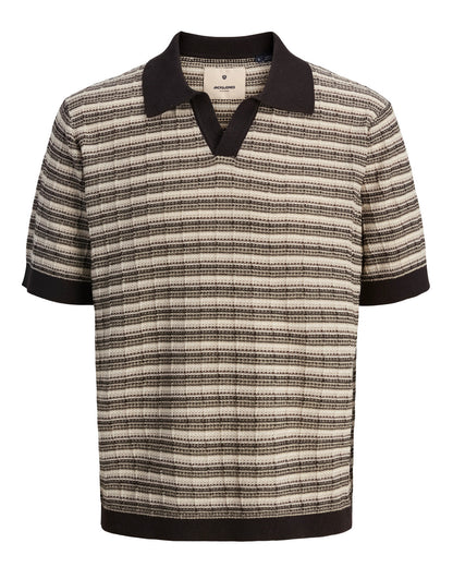 The Jackson Striped Split Neck Knit
