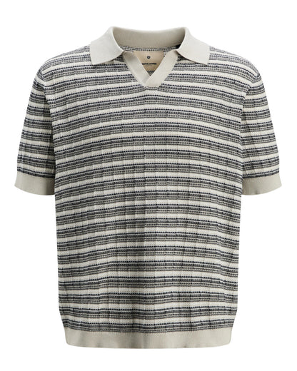 The Jackson Striped Split Neck Knit
