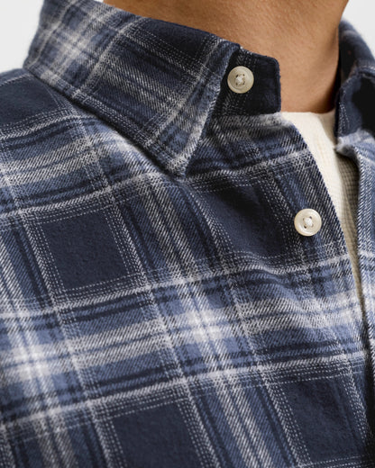 The Field Check Long Sleeve Shirt: Navy Blazer