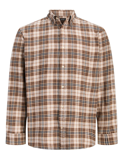 The Field Check Long Sleeve Shirt: Cocoa