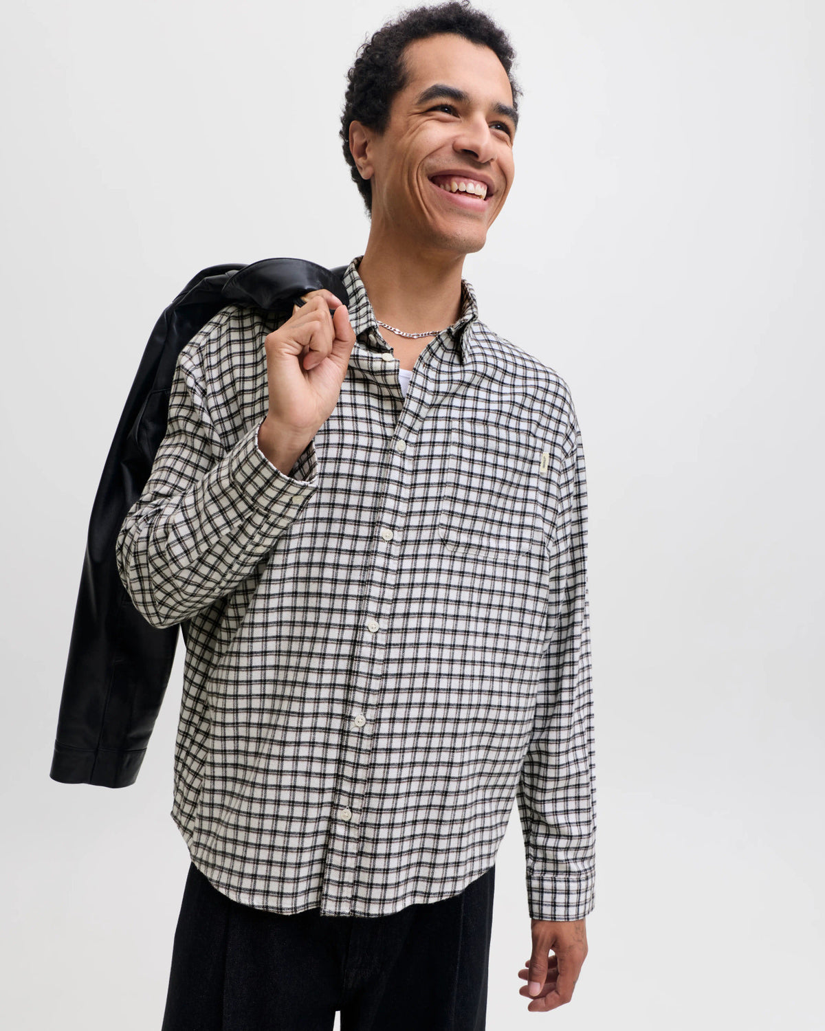 The Frederiksberg Flannel Shirt: Antique White