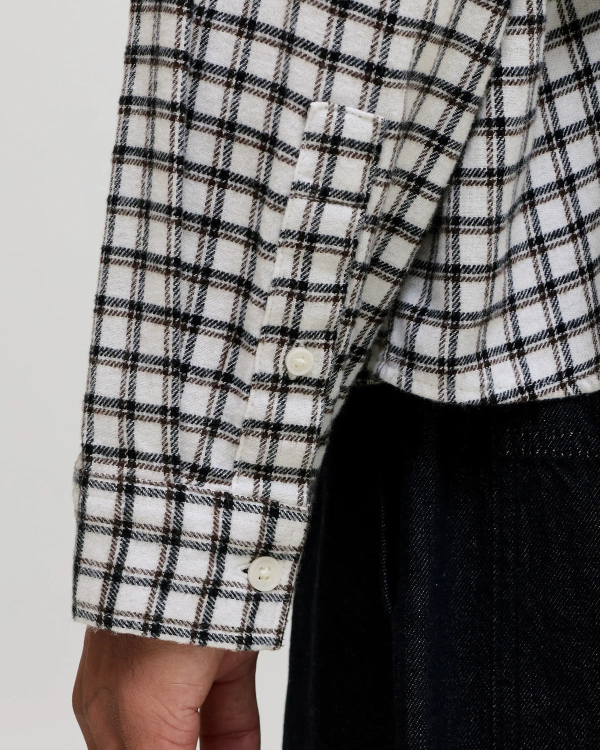 The Frederiksberg Flannel Shirt: Antique White