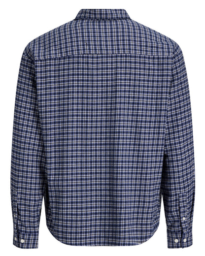 The Frederiksberg Flannel Shirt: Crown Blue