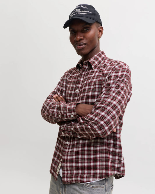 The Frederiksberg Flannel Shirt: Chocolate Truffle