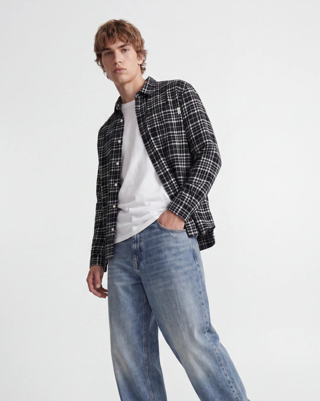 The Frederiksberg Flannel Shirt: Black